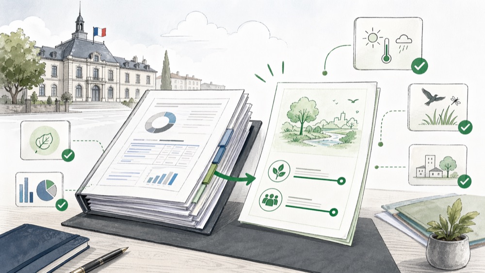 Parcours de production de l'annexe environnementale, du budget public aux livrables exploitables