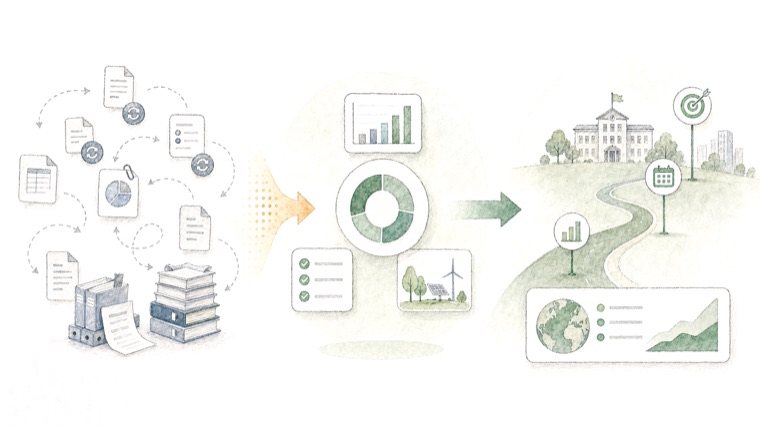 Transformation d'informations dispersées en indicateurs pour piloter l'impact écologique du budget